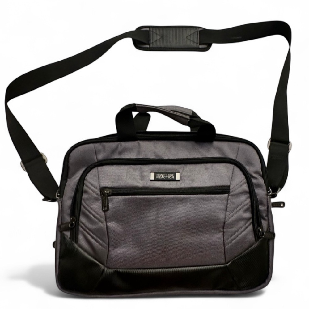 Kenneth Cole Messenger Bag- Gunmetal Gray